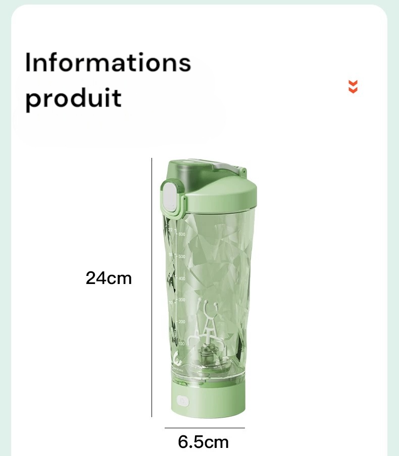 Shaker électrique GymBro - Chargeur + Cadeau OFFERTS